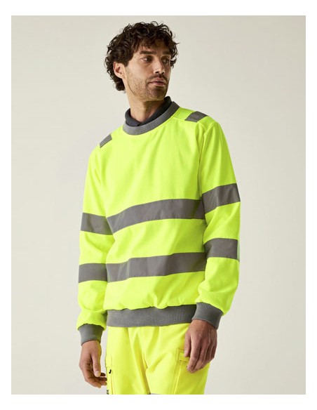 REG-TRF813-Hi-Vis Pro Contract Crew Neck Sweatshirt 2
